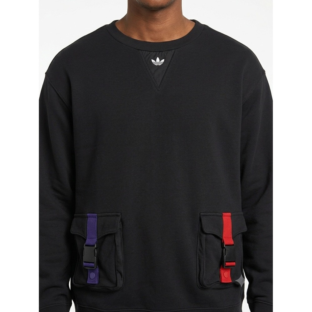 Adidas Originals Lunar New Year Utility Cargo Pocket Sweatshirt‎ Trefoil Logo S